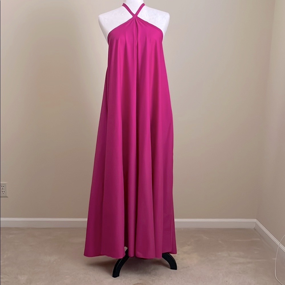 NWT - Liviana Conti - Cotton Blend Halter Maxi Dress - M